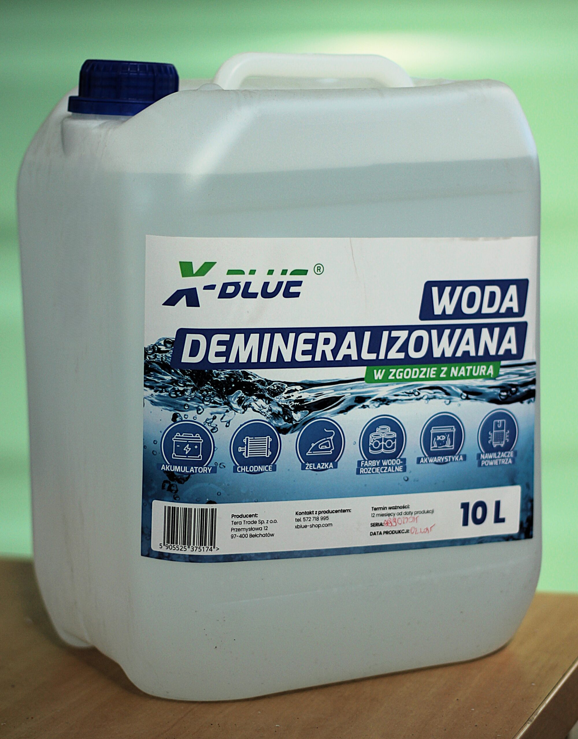 Woda X-Demi w kanistrze 10l - obrazek 2
