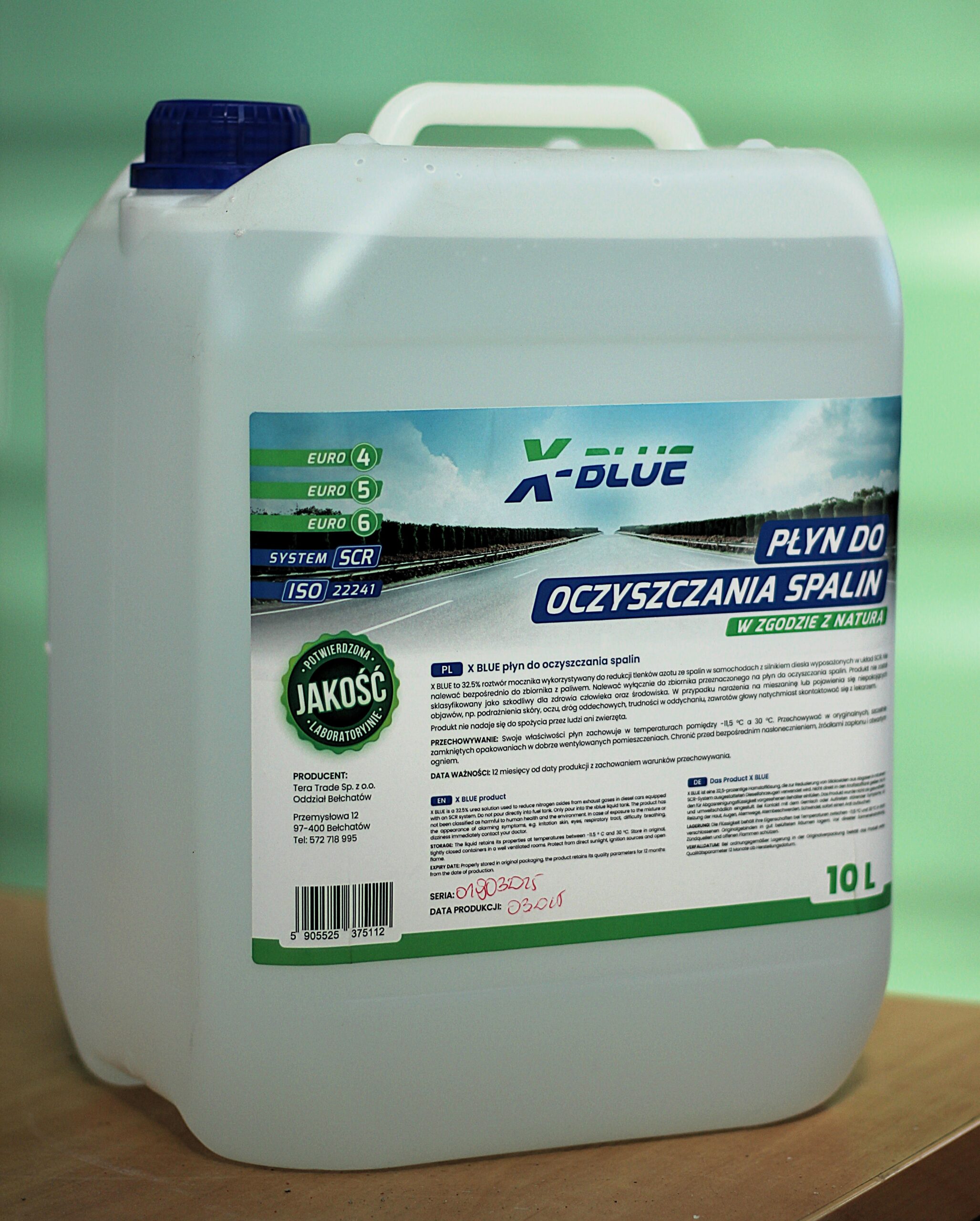 Płyn X-blue w kanistrze 10l - obrazek 2