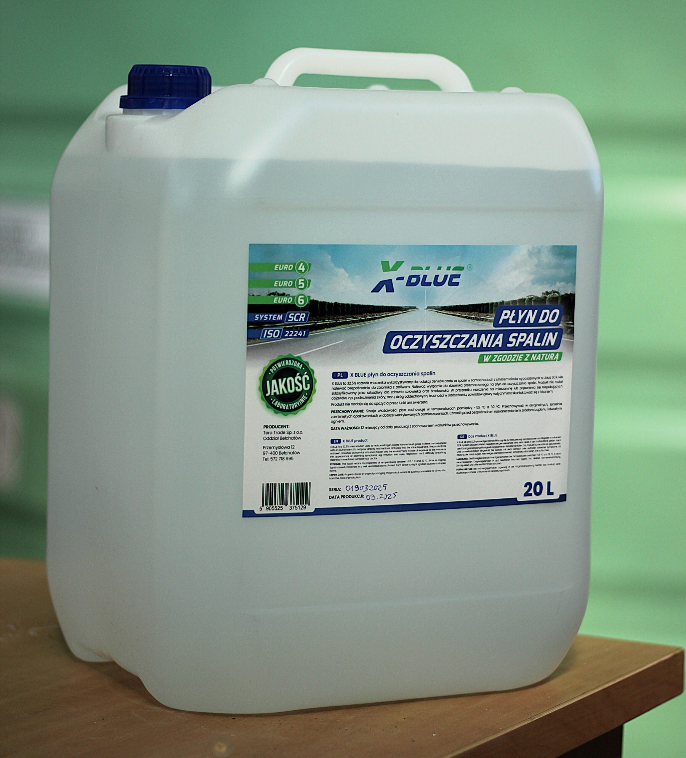 Paleta 30 szt. płyn X-blue w kanistrze 20l - obrazek 3